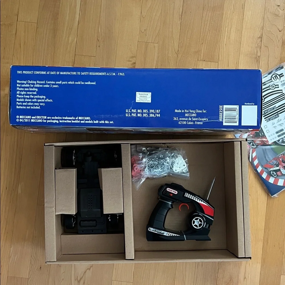 🆕2005 VTG Erector Meccano Turbo RC Pro #8350 2-in-1 Radio Control Kit Open Box